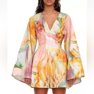 Andrea Iyamah Multicolor Floral Jumpsuit essi zuli NWT